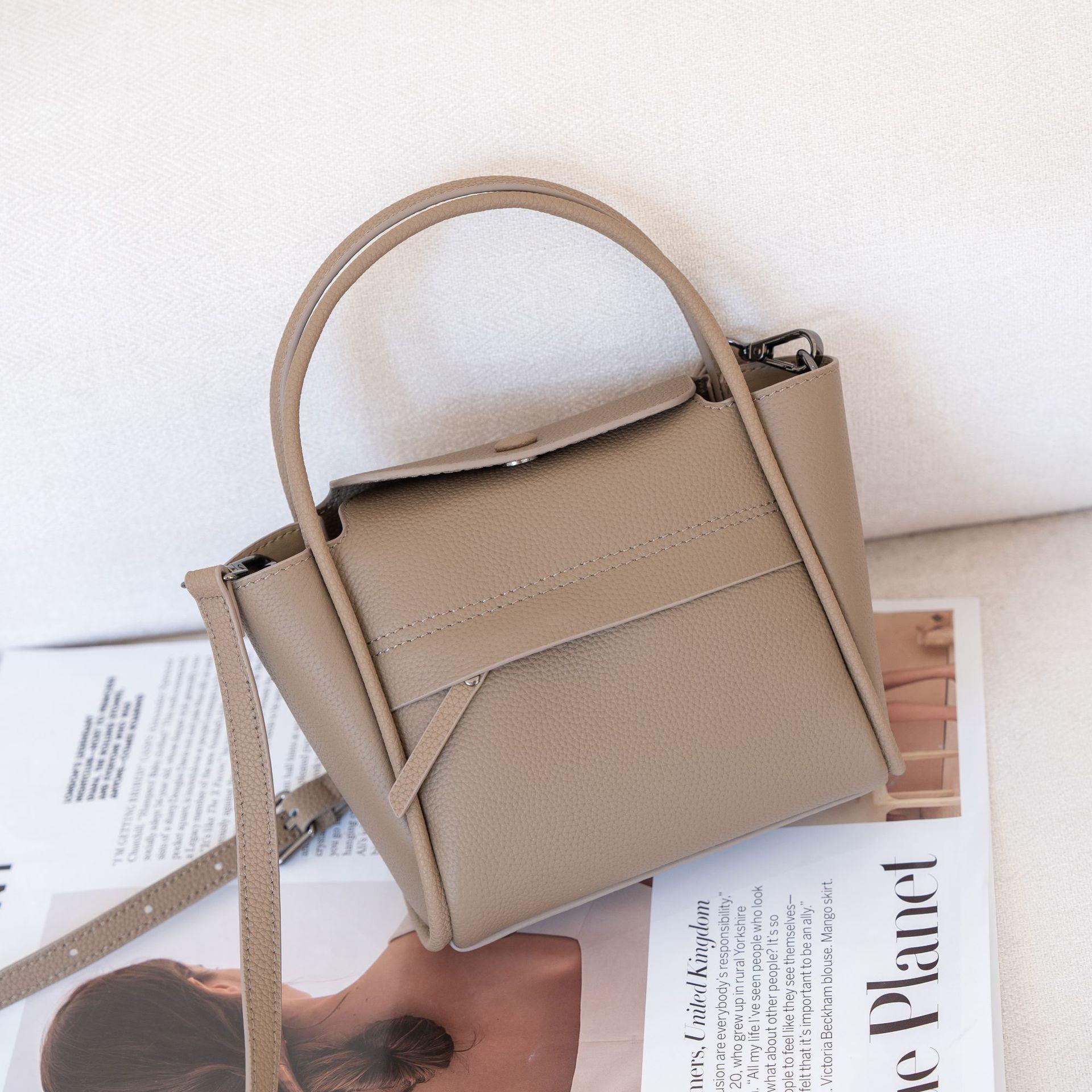 

Сумка женская однотонная из коровьей кожи, простая и щедрая, сумка-тоут, модная сумка для мам