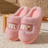 Cotton slippers home autumn and winter cartoon cotton shoes shoes warm plush thick soled plush couple cotton mop