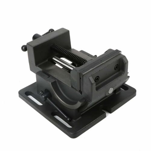 Nisorpa Angle Machine Vise, U-Shaped, Maximum Opening 110mm, Rotates 0-90 Degrees Left and Right, Adjustable Angle, Transforms Drill Presses Into Mill