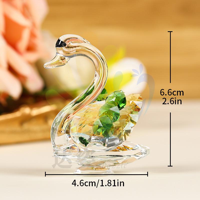 

Хрустальная фигурка лебедя: Креативный декор для гостиной и свадебный подарок для пары или друзей