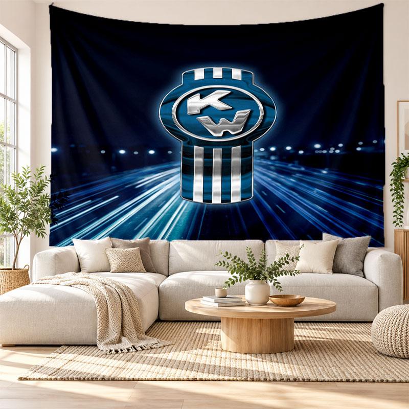 Kenworth Wall Tapestry, Soft Fabric Wall Hanging, Decorative Backdrop For Bedroom Home Wall Art