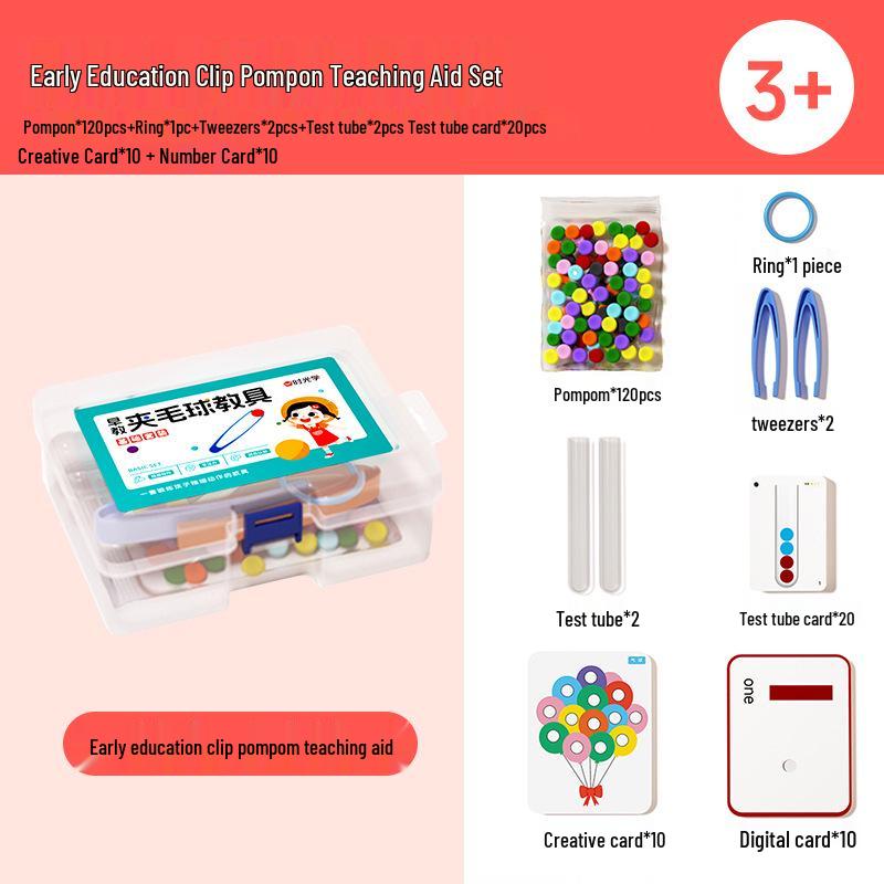

Time Optics Pompon Picking Toy: Toddler Educational Concentration Aid for Ages 3-6