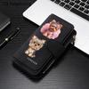 Yorkie Dog Womens Long Wallet Tri Fold Card Holder with Multiple Pockets Printed Zipper Wallet for Cash ID Credit Cards and Essentials Perfect Gift