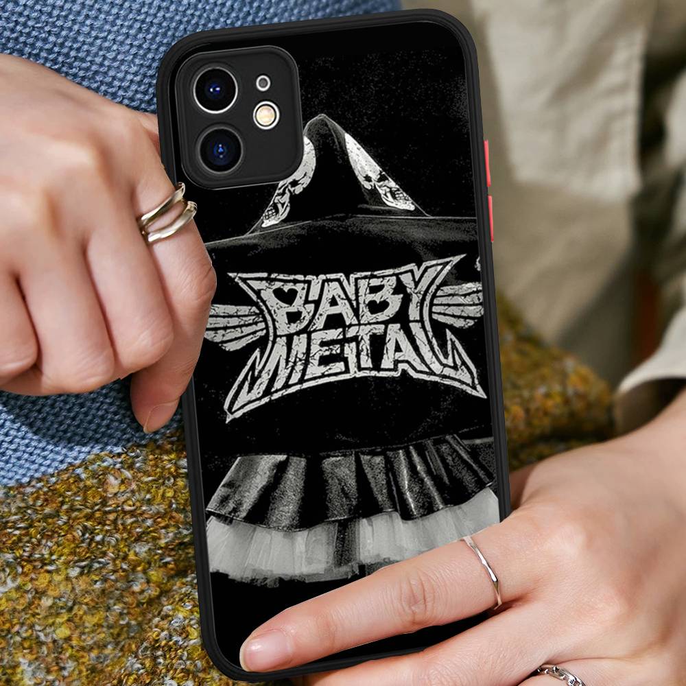 Music Japanese Pop B-babymetal For IPhone 11 12 13 14 15 16 Pro Max Plus Matte Translucent Phone Cover