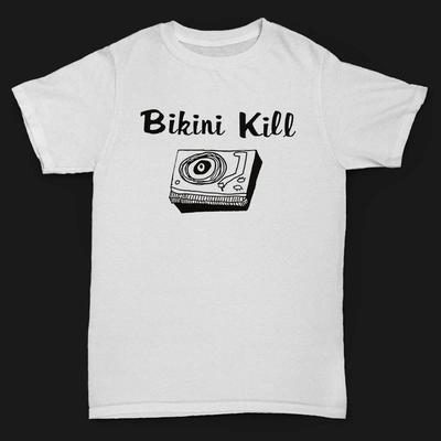Bikini Kill Logo White Cotton Shirt Full Size S-5XL BS1847