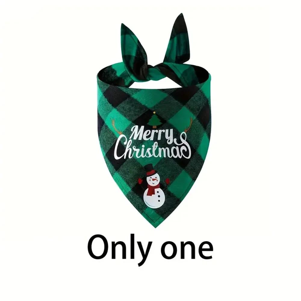 1/2Pcs Halloween Plaid Dog Bandana, Adjustable Triangle Pet Scarf Saliva Towel Holiday Party Decor for Small Large Dogs