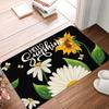 Sonnenblumen Fußmatte Rutschfeste Bodenteppiche Schlafzimmer Küche Badezimmer Türvorleger Polyester Innen Außen Teppiche Heimdeko Teppich