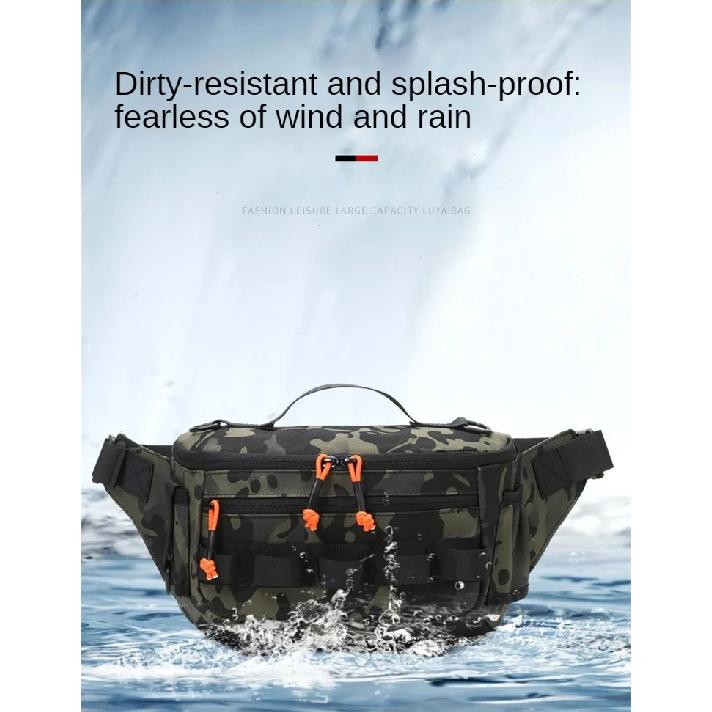 Fishing Chest Waist Bag Tactical Outdoor Travel Sports EDC Fishing Lure Bags Hunting Camping Hiking Cycling Pack Molle Pouch