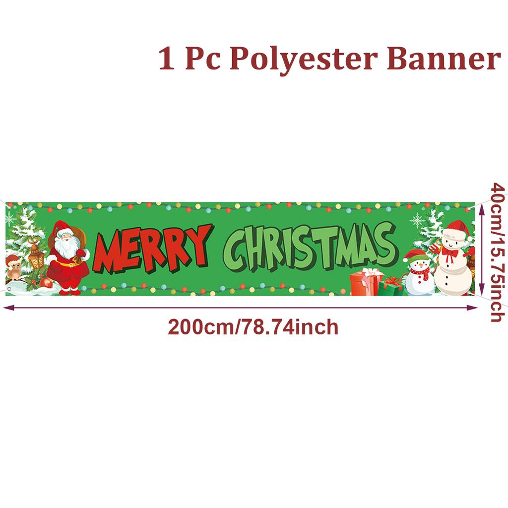Merry Christmas Outdoor Banner Christmas Decoration for Home 2025 Xmas Ornament Navidad Natal Noel Kerst Gift Happy NewYear 2026