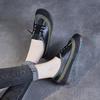 Fashion 2.5CM Spring Autumn New Leather Women's Shoes Soft soled Comfortable Versatile Thick soled Casual Shoes Retro Leather Shoes