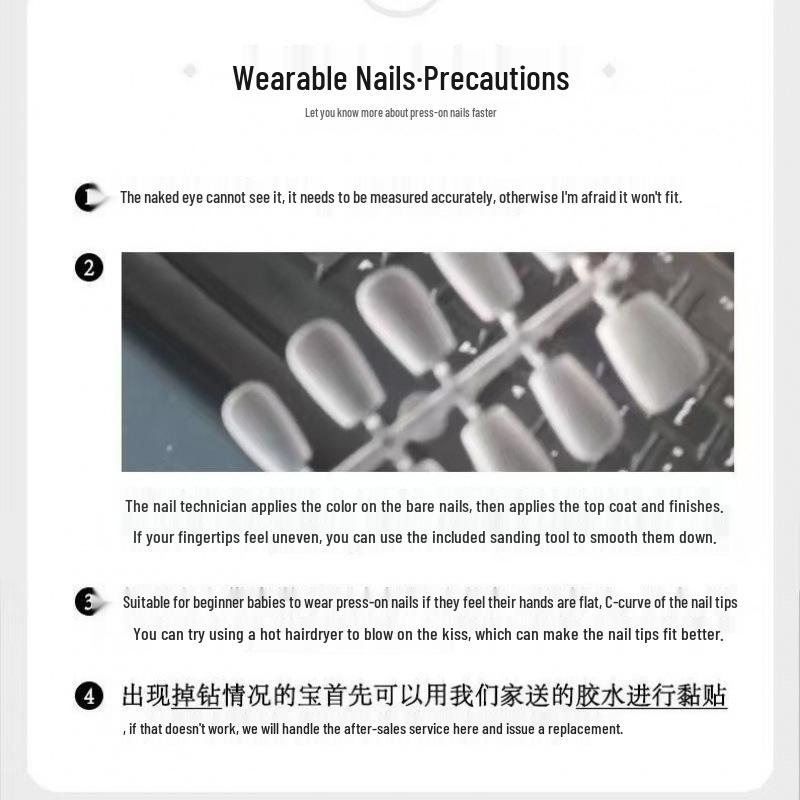 Handmade Christmas Cat Eye Glitter Snowflake Press-on Nails