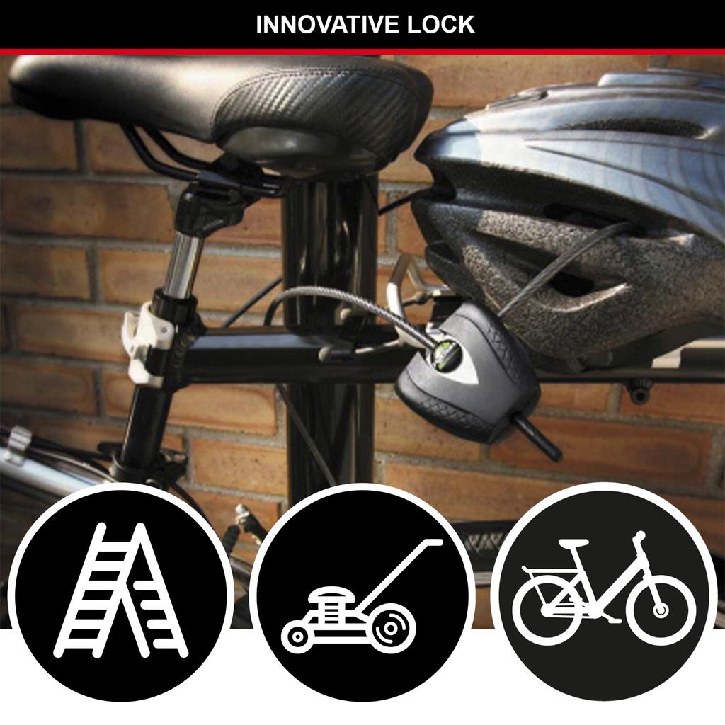 Master Lock Adjustable Cable Lock, 4 Keys, From 30 cm to 180 cm x 5 mm