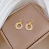 White Synthetic Zircon Geometric Jewelry Sets Earrings Necklace for Women