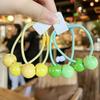 Cream Color Hair Ties Korean Style High Elasticity Ponytail Holders for Girls Kids Cute Headwear Non Damage