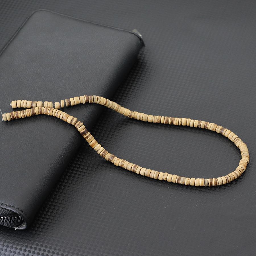 New Wholesale Natural Wooden Beads For Jewelry Making 4 Colors Coconut Husk DIY Necklace Bracelet Beaded Bag Earrings 15 Inches