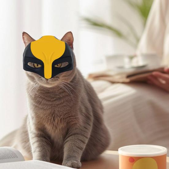 Katzen Fledermaus Maske Katzen Superheld Cosplay Maske Spinnenheld Katzenmaske für Halloween Outfit Kostümparty Verkleidung Foto-Requisite