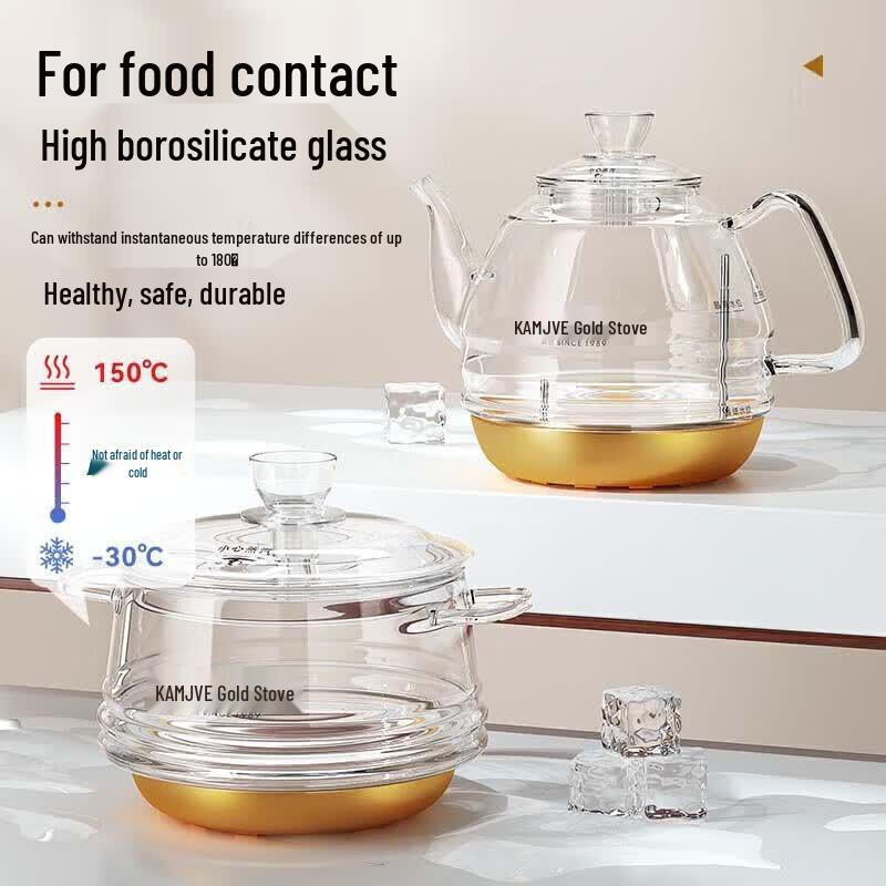 KAMJOVE Smart Glass Electric Tea Kettle CN plug (adapter included)