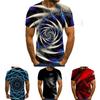 Lebhaftes Lustiges Hypnose 3D T-Shirt Für Männer Und Frauen Mit Weichen Lässigen Kurzen Ärmeln