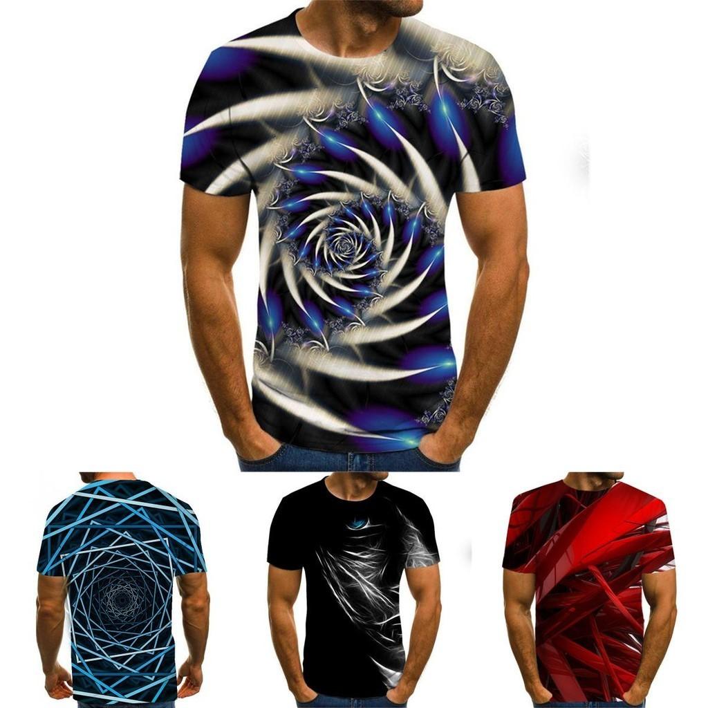 Lebhaftes Lustiges Hypnose 3D T-Shirt Für Männer Und Frauen Mit Weichen Lässigen Kurzen Ärmeln