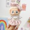 4 Pieces 17cm Mini Doll Clothes Set Cute Suit Costumes Clothing Girl Outfits for Labubu Doll