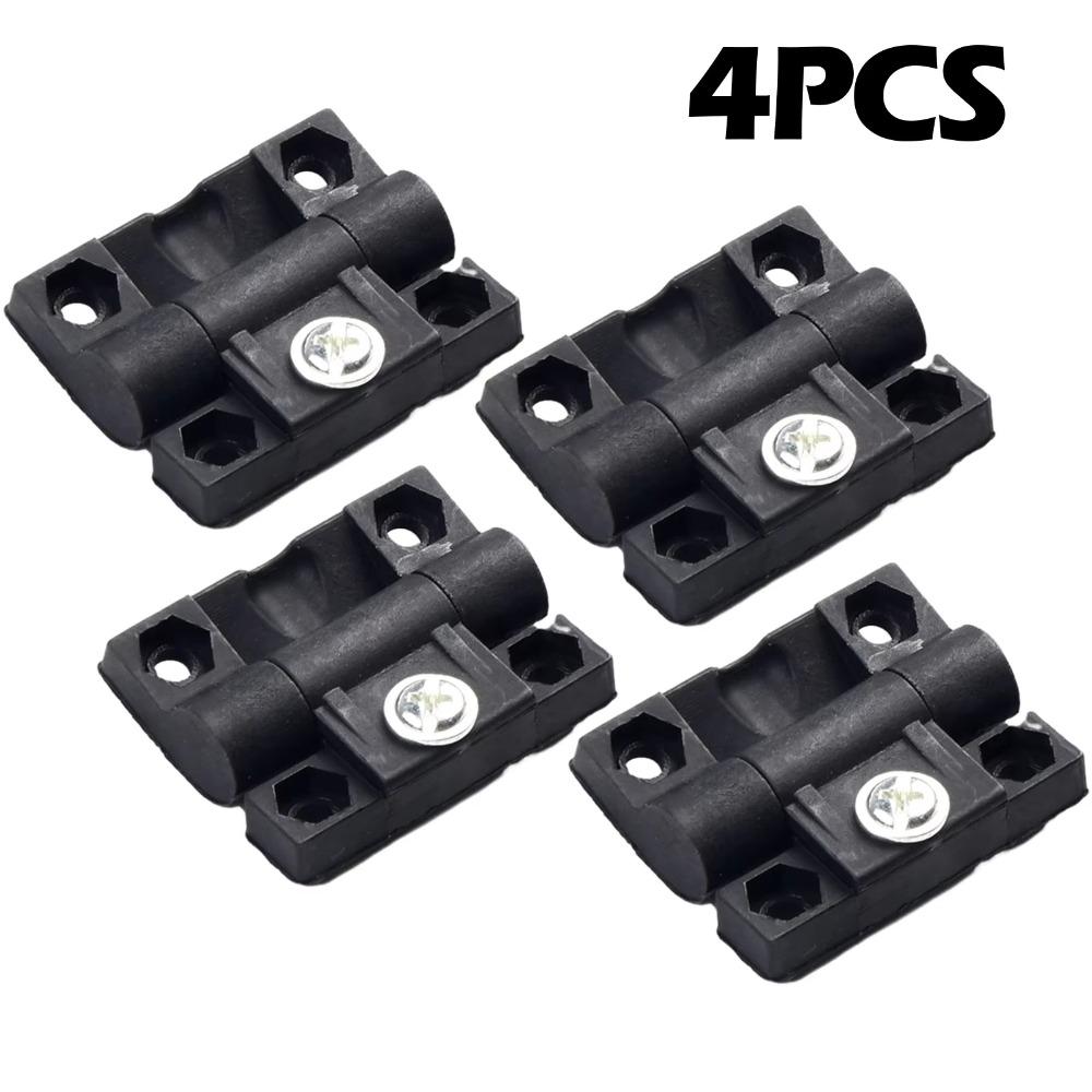 4PCS Nylon Torque Hinge Adjustable Torque Black Nylon Hinge Corrosion Resistant Buffering Design Furniture Hinges Home Furniture