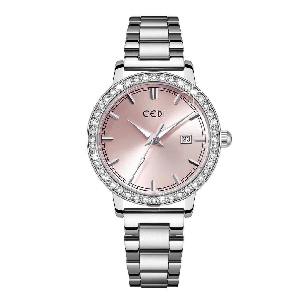 Light Luxury Stainless Steel Women'S Watch Calendar Waterproof Premium Watch Women'S Quartz Watch
