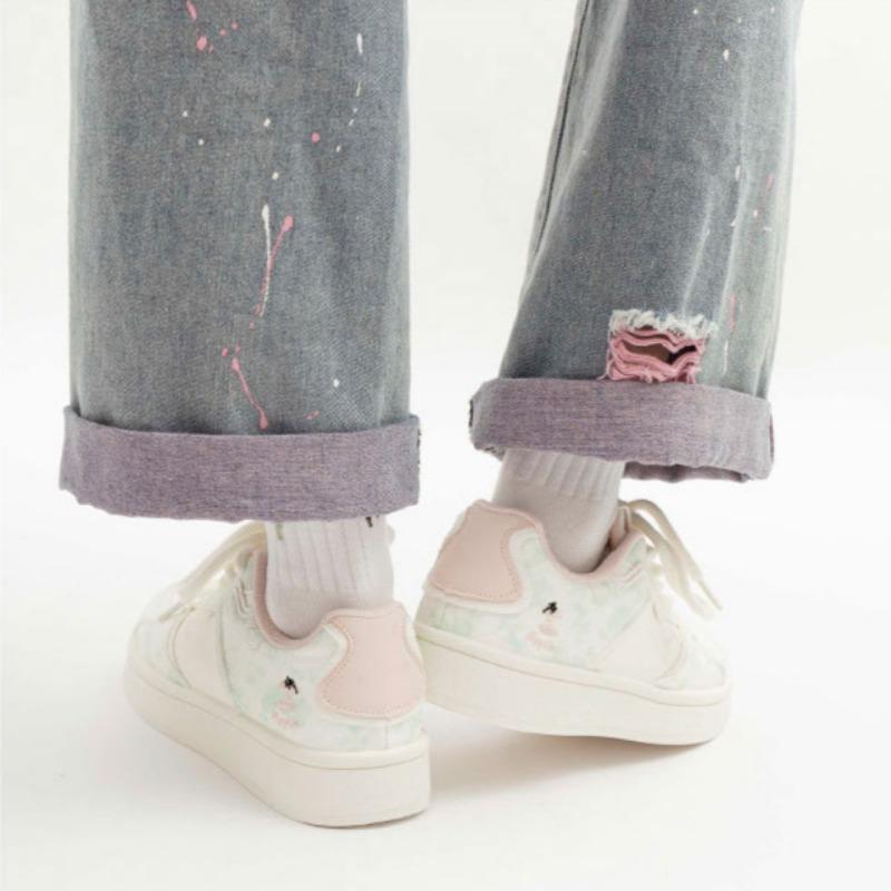 Student Sports Shoes Fashionable Casual Women's Shoes Thick-soled Versatile White Shoes