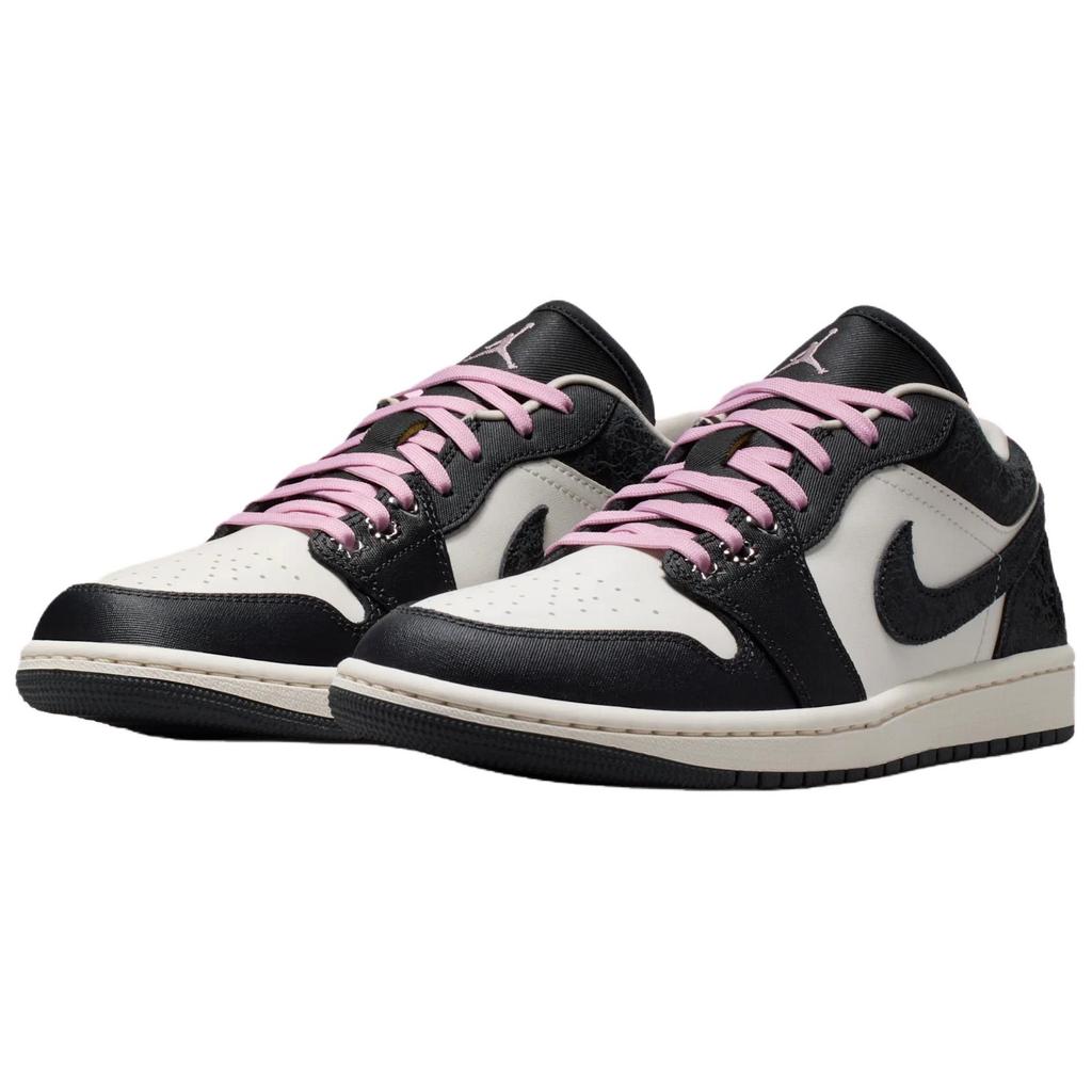 Jordan Air  1 SE Iced Carmine Comfortable Fit Low Top Retro Basketball Shoes Unisex sneakers Carbon-Black II0595-001