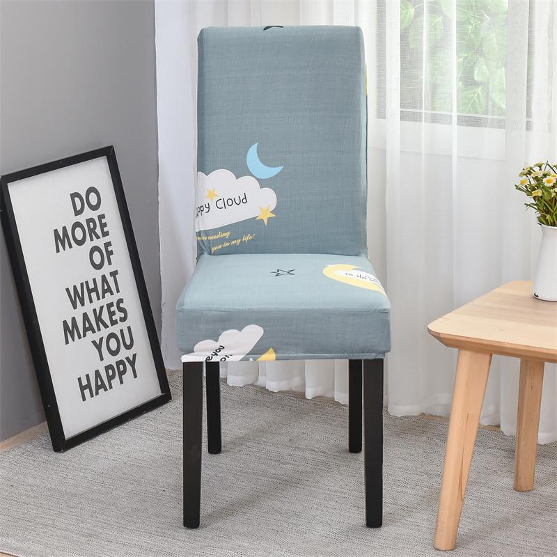 Printed Stretch Dinning Chair Cover Elastic Seat Chair Covers Office Chair Slipcovers Restaurant Banquet El Home Decoration