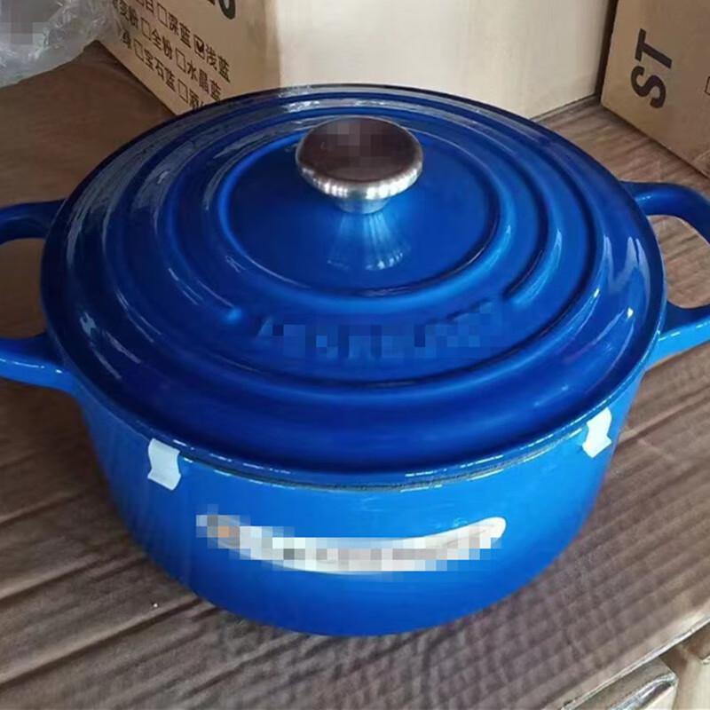 GOWKE Enamel Cast Iron Multi-function Braising & Stew Pot