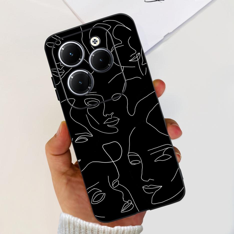 For Infinix Hot 40 Pro Case X6837 Cute Fashion Cover Soft Silicone Phone Case For Infinix Hot 40i Hot40 Pro Hot40i Fundas Bumper