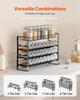 Spice Rack Organizer for Cabinet Seasoning Storage Set Wall Mounted 4 Pack