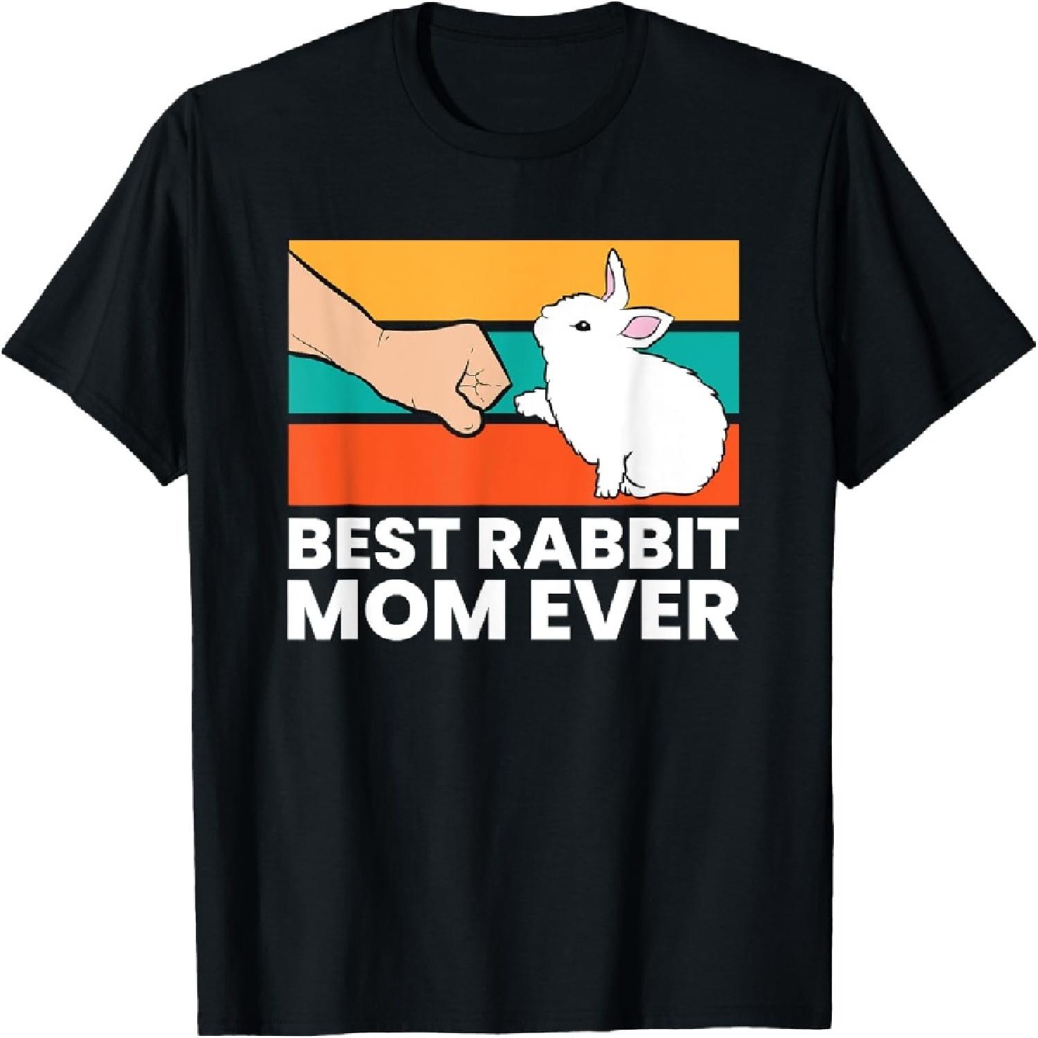 Best Rabbit Mom Ever Cute Bunny Rabbit Mom T-Shirt XXXXXL разноцветный