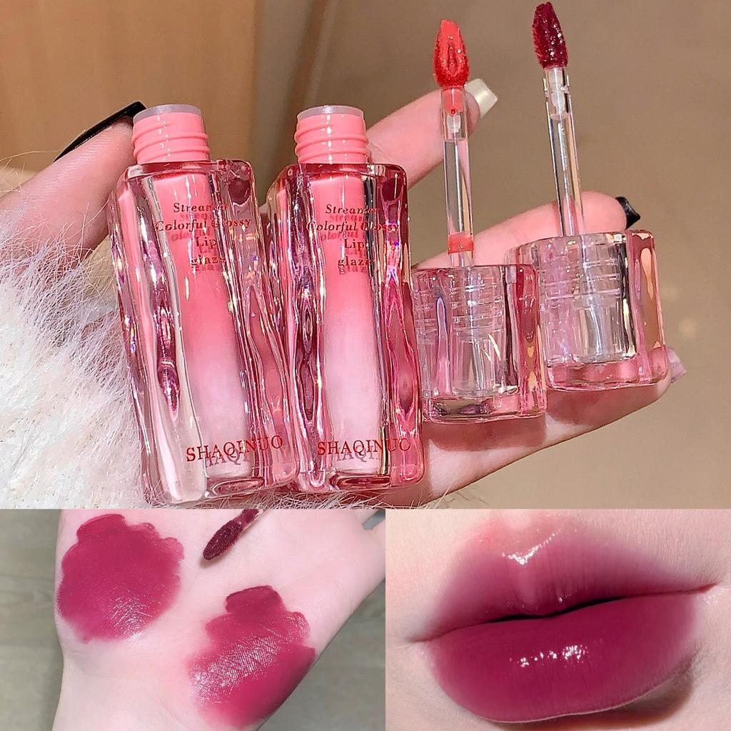SHAQINUO High Shine Glossy Lip Glaze Plumping Mirror-like Finish Lip Gloss Non-Drying For Different Occasion
