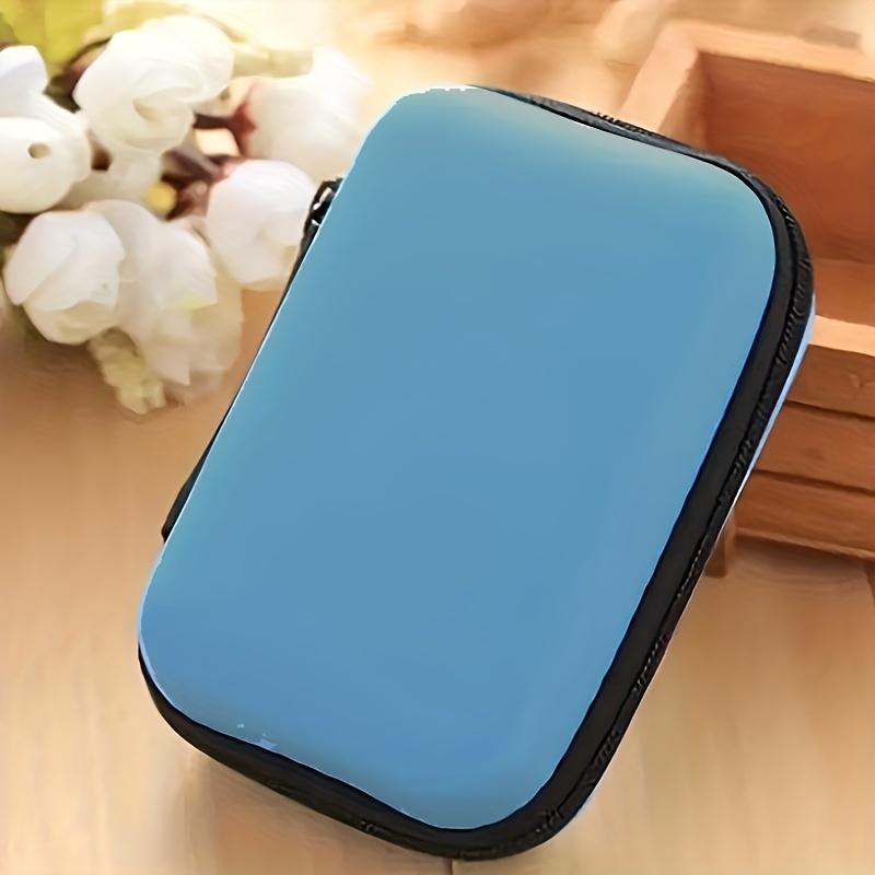 1pc Travel Mini Portable Earphone Bag, Coin Wallet Storage Box Jewelry Ornament Box, Home Decor, Christmas Gift, New Year Gift