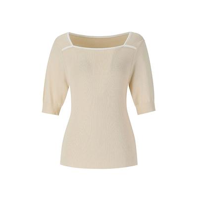 SOUP Square Neck Short Sleeve Knit (Oz4Skt3)