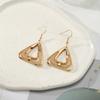 European and American gold retro design earrings ins wind geometric exaggerated earrings earrings earrings female spot