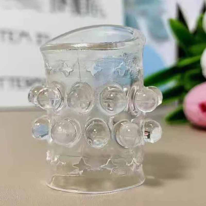 Hollow In Pearl Ball Spiked Condom Sheep Eye Ring Penis Ring Delayed Locking Ring Couple Adult Sexual Product