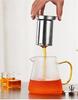 550ml Transparent Glass Kettle with Stainless Steel Filter Teapot Glass Water Jug Heat Resistant Carafe Juice Pitcher