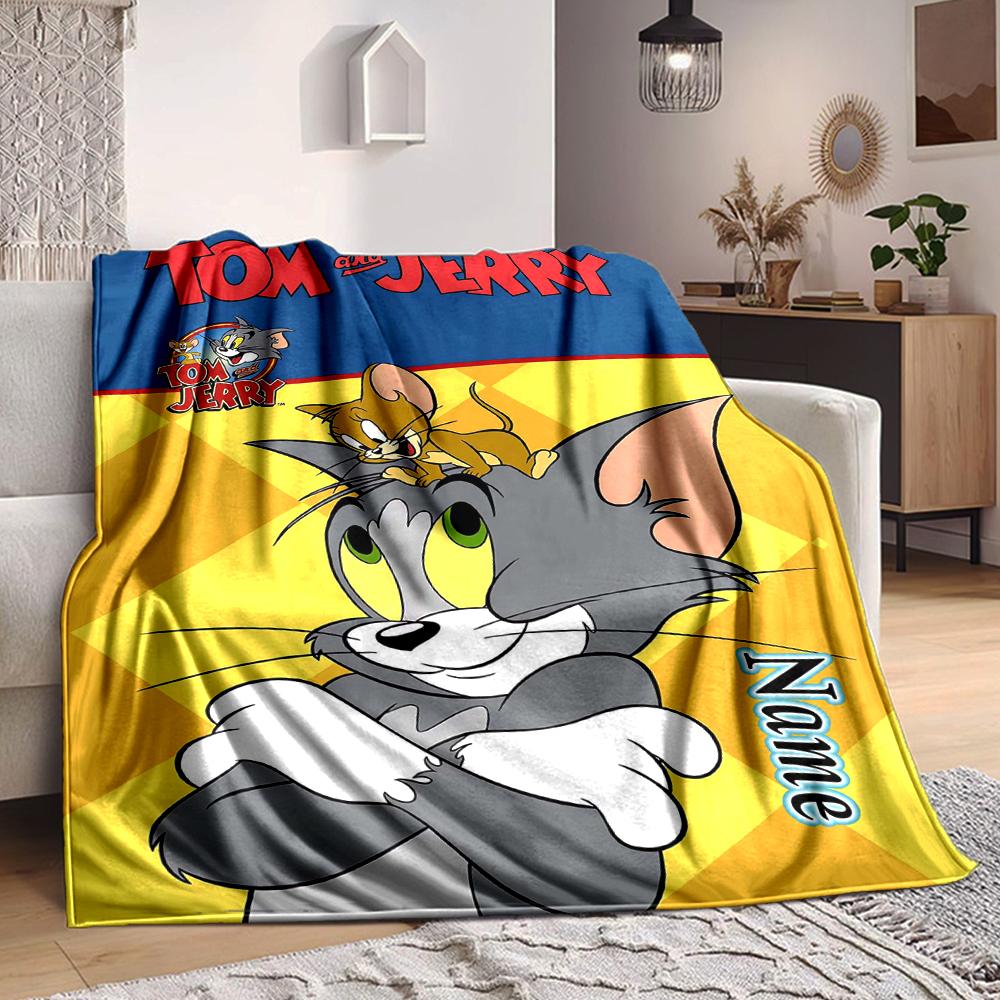 Custom 1pc Cartoon Characters Adventure Blanket, Soft And Comfortable Blanket, Casual Warm, Camping Travel Blanket, Birthday Gift Q913180