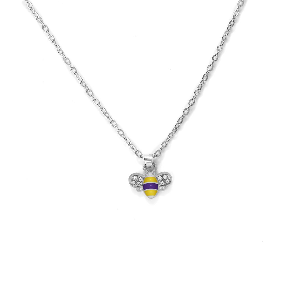 

12 Styles Insect Bee Pendant Necklaces Cartoon Cute Crystal Alloy Chain Lobster Clasp ChokerFashion Jewelry Gifts for Women Men