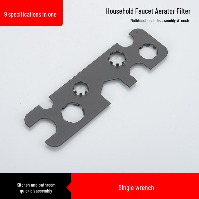 Universal Stainless Steel Aerator Wrench for Basin Faucets and Vanity Washbasins