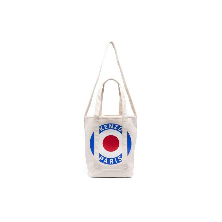 

Kenzo Round Pattern Logo Open Canvas Tote Shopping Bag Men tote Light-Beige FD65SA901F35 Basic Set (Bag+Dust Bag)