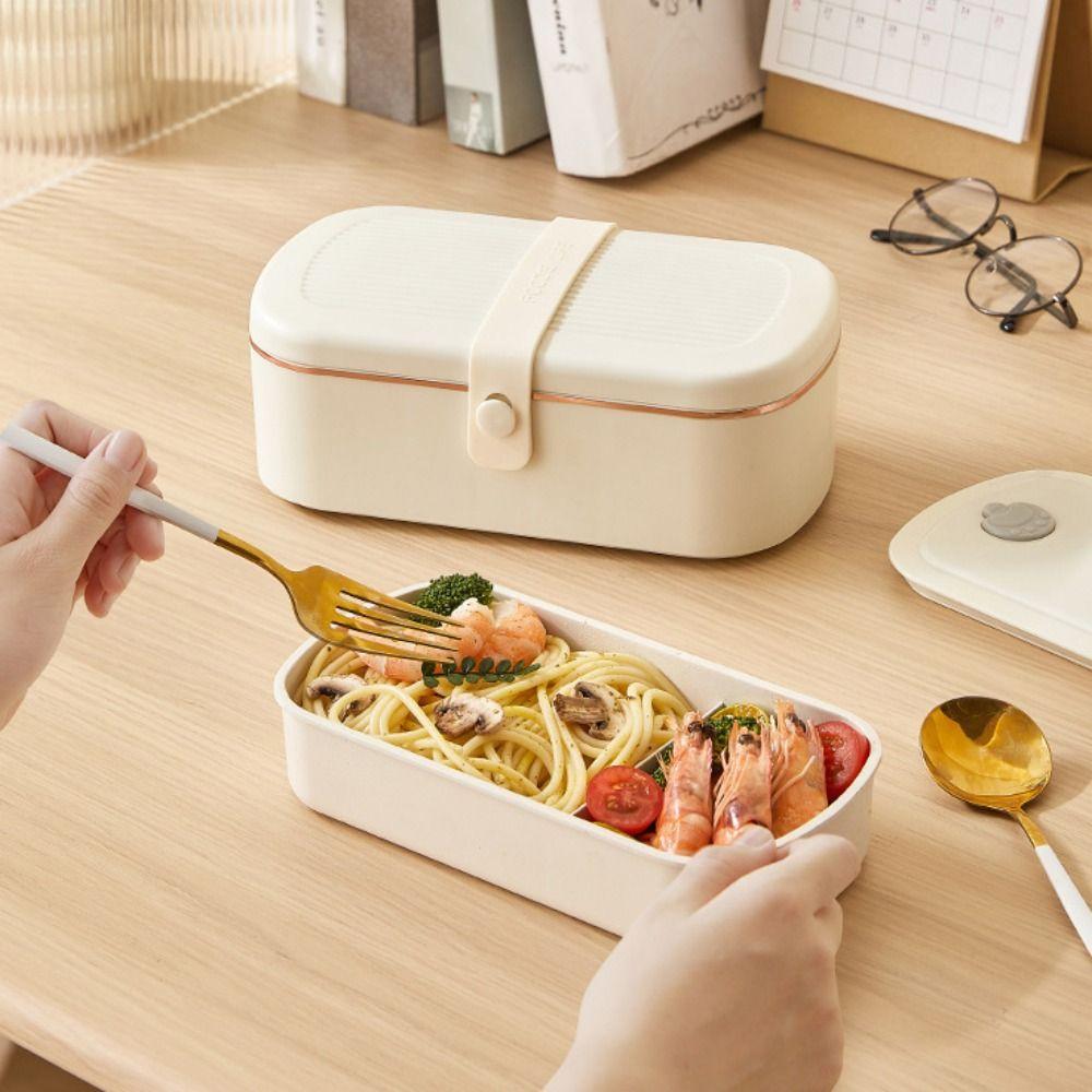 Leak-proof Keep Warm Lunchbox Divided Heated Lunch Box Constant Temperature Lunch Box  Winter