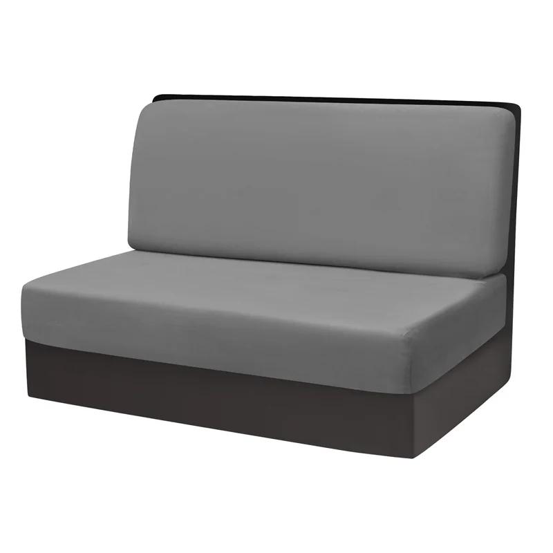 2Pcs/Set Stretch Velvet Sofa Bench Cover Rv Dinette Cushion Covers Soft Sofa Seat Backrest Cover For Rv Camper Car Decor