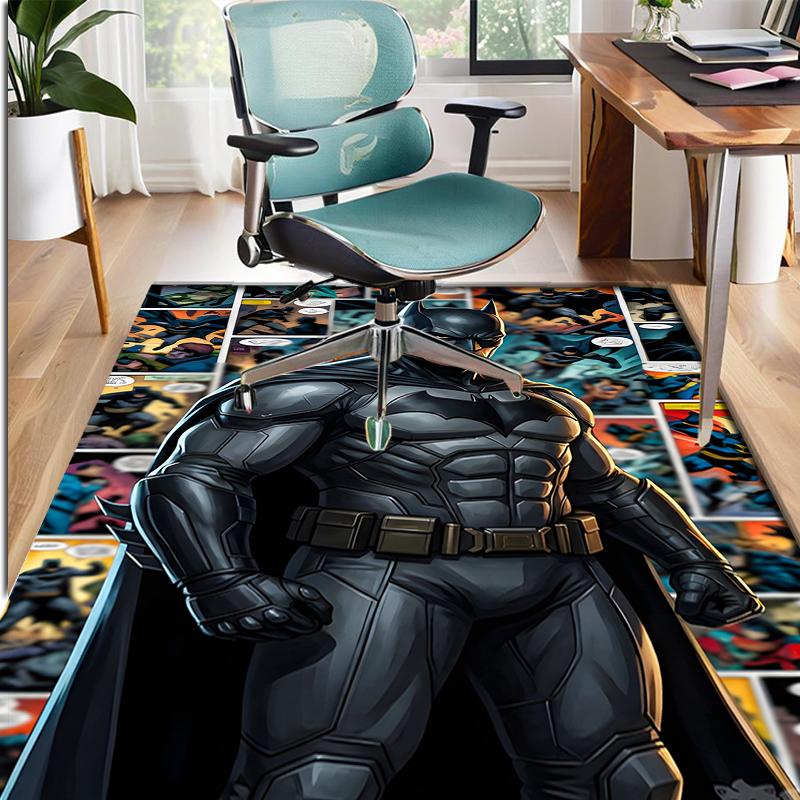 Batman Pattern Rug, Indoor/Outdoor Mat, for Picnic, Gameroom, Bedroom, Office, Living Room, Home Decor Carpet, Birthday Gift