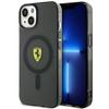 Etui Do iPhone 14 Ferrari Hardcase Translucent MagSafe Czarne