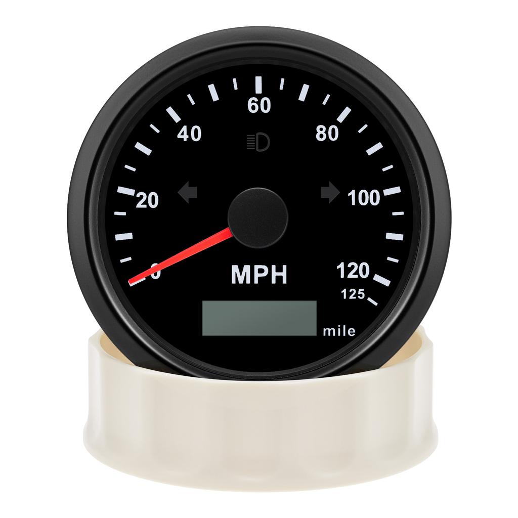 Universal 85MM GPS Speedometer Gauge for Motorcycle Marine Boat Truck 125 200 Kmh MPH Speed Gauge Meter