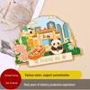 Sichuan Chengdu Chinese Style 3D Metal Refrigerator Magnets – Customizable Cultural & Creative Design