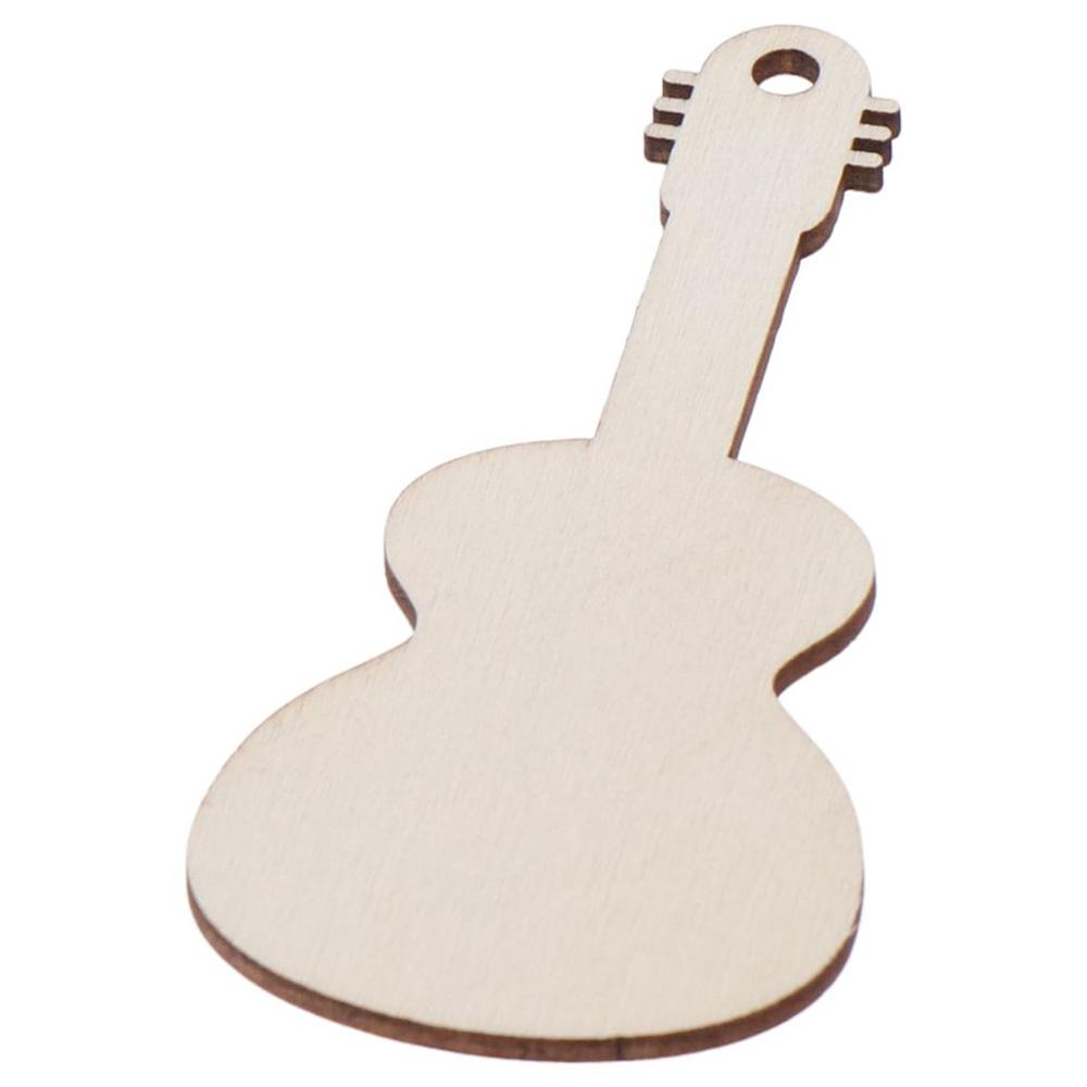 20pcs with Hanging Hole Unfinished Cutouts Guitar Shaped Gift Tags  for Home Party Decor